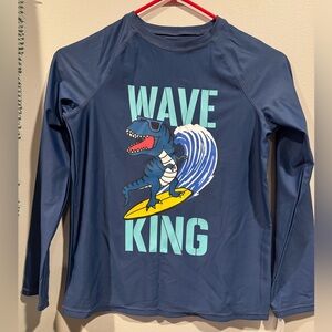 OshKosh B'gosh Navy Swim Rashguard. UPF 50+ Size 12